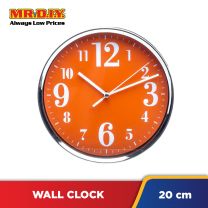 QUARTZ Metal Frame Round Wall Clock (20cm)