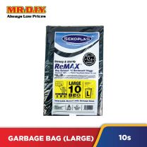 SEKOPLAS ReMAX HDPE Garbage Bag L Size (10pcs)