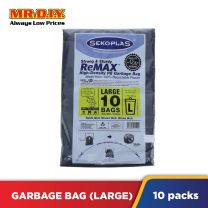 SEKOPLAS ReMAX HDPE Garbage Bag L Size (10 pack)