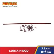 FELTON Wooden Curtain Rod- Rosewood 28mm x 5'