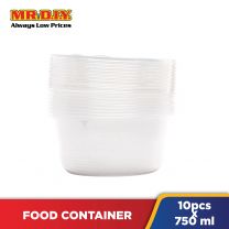 FELTON Round Microwaveable Disposable Food Container (10pcs x 750ml)