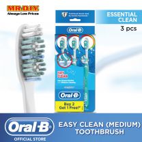 Oral-B Complete Easy Clean (Medium) Manual Toothbrush Buy 2 Get 1 Free - PolyBag